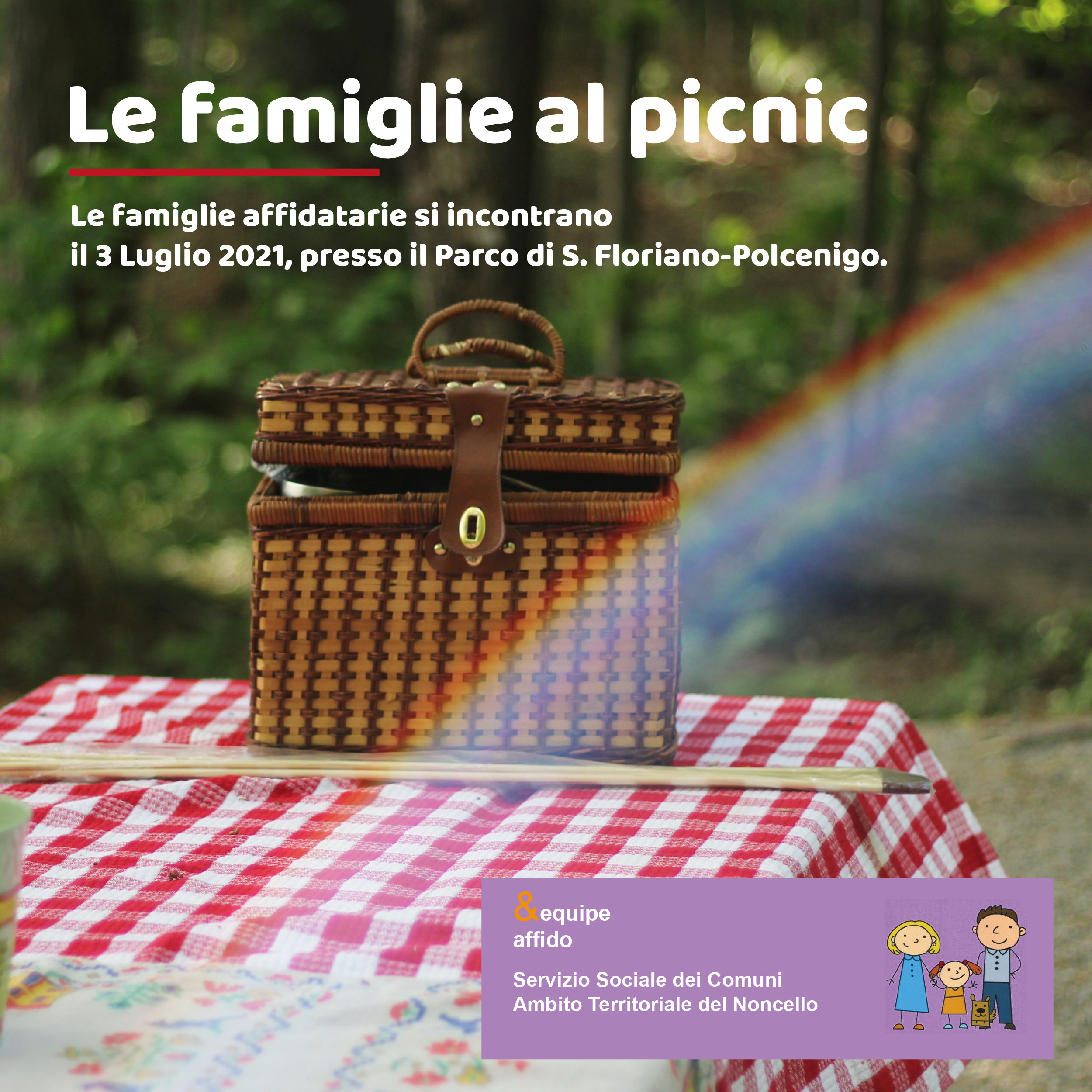 Le famiglie al picnic